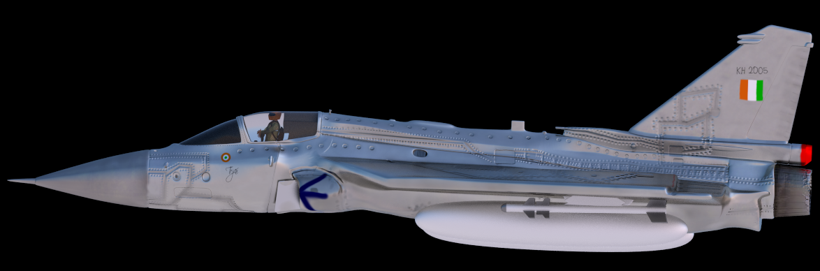Hal Tejas 3D model_3