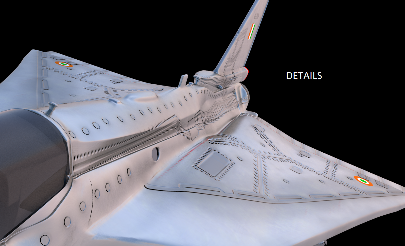 Hal Tejas 3D model_5