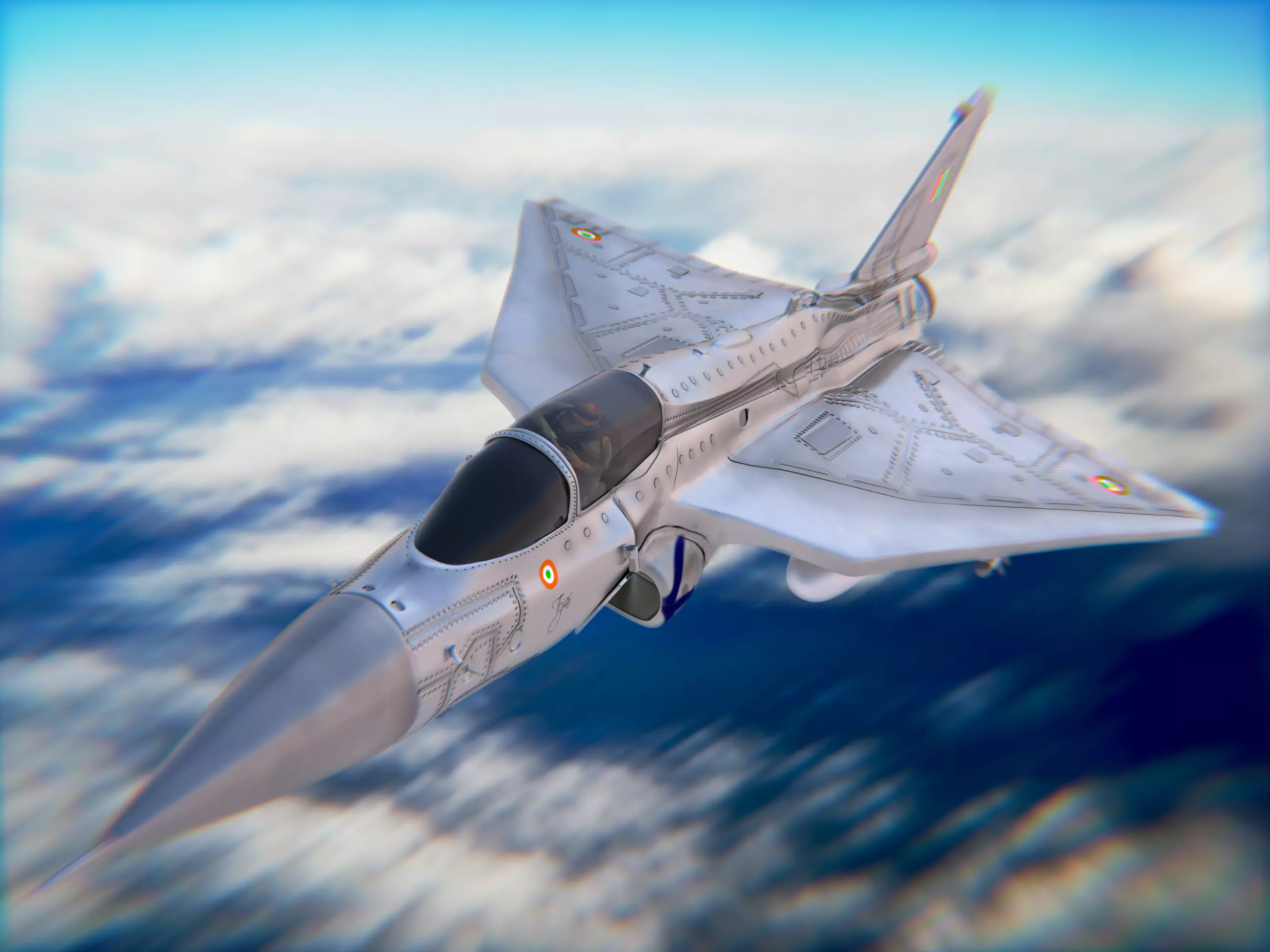 Hal Tejas 3D model_0