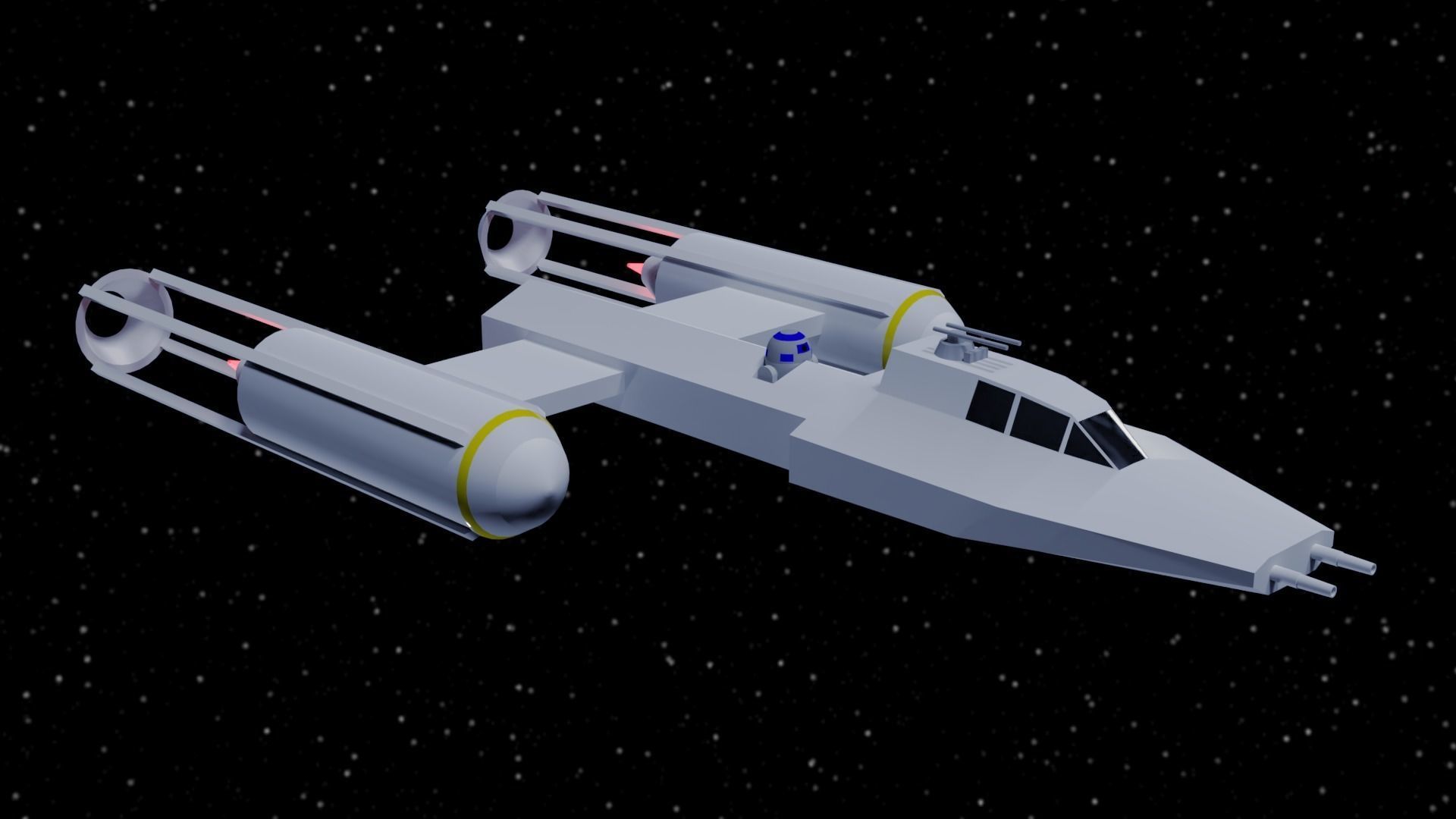 Star Wars - Y-Wing Rebel Bomber 3D model_4