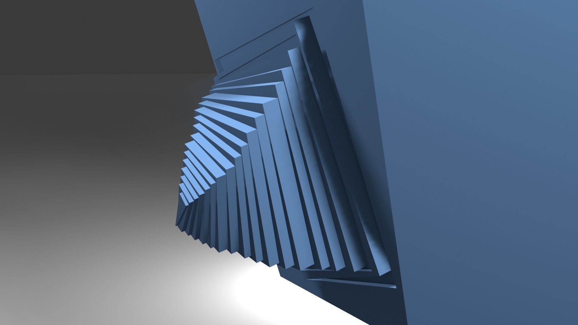 Outer-Space Sci-Fi Bug Helmet Low-poly 3D model_5