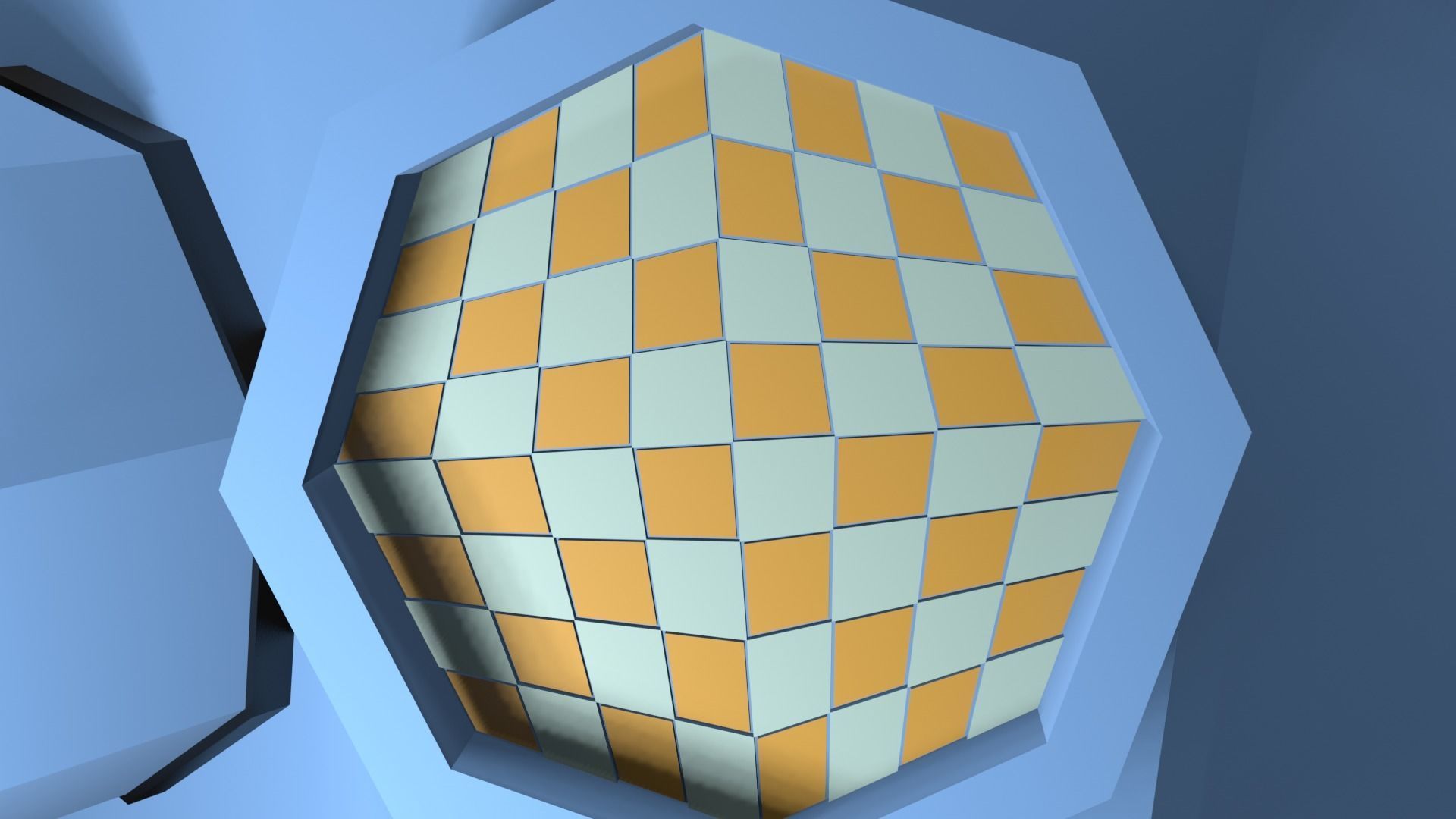 Outer-Space Sci-Fi Bug Helmet Low-poly 3D model_9