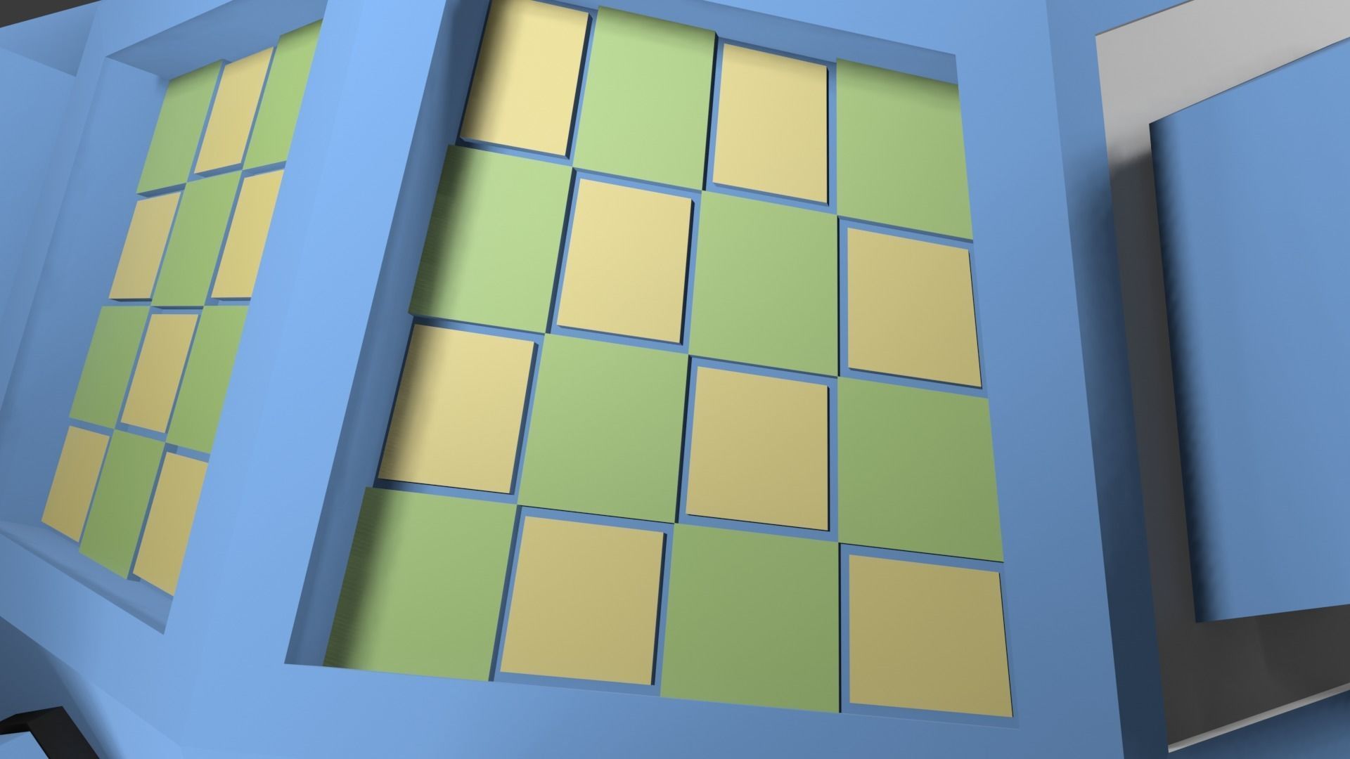 Outer-Space Sci-Fi Bug Helmet Low-poly 3D model_8