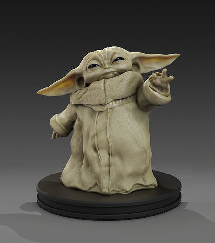 The Child baby yoda statue 3D print model