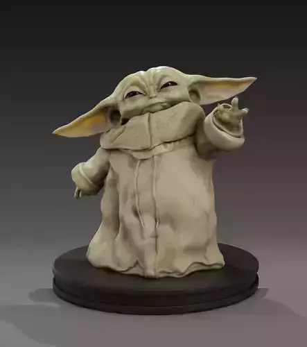 The Child baby yoda statue 3D print model