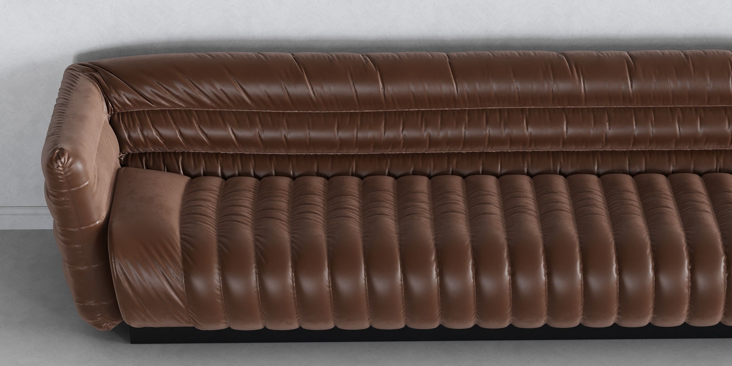 Leather sofa 3D model_3