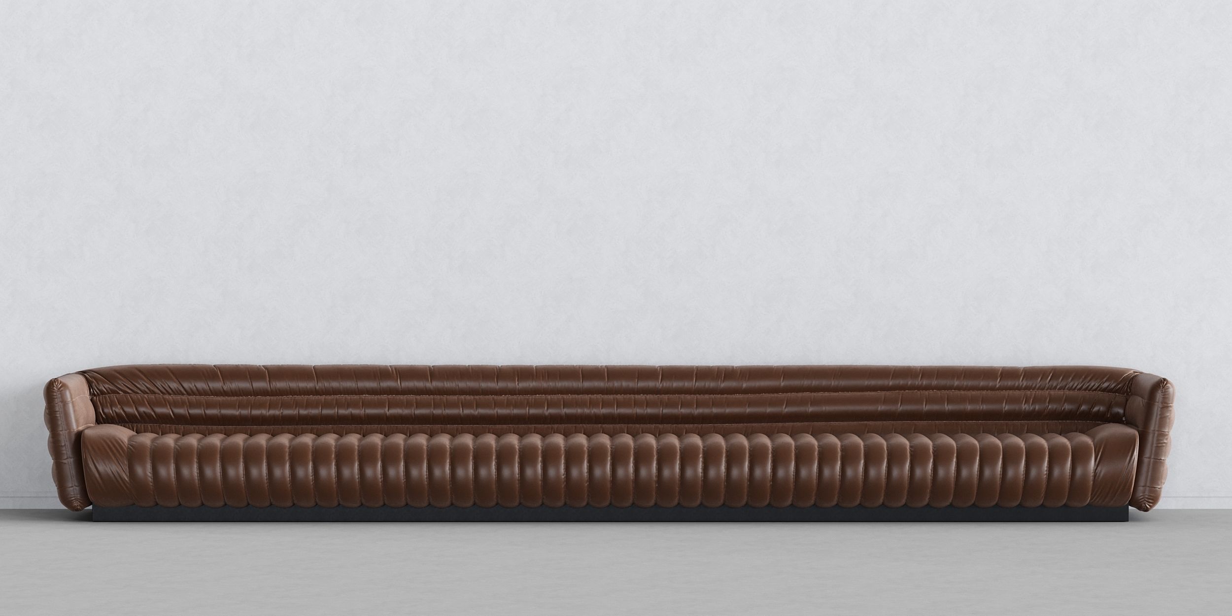 Leather sofa 3D model_2
