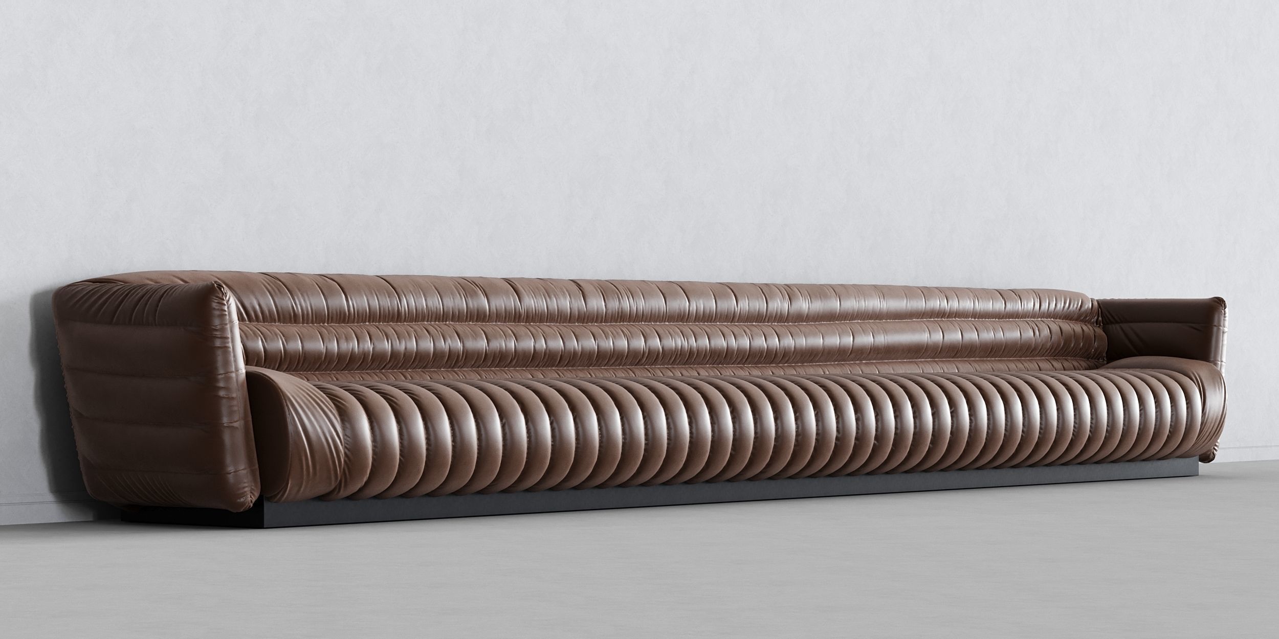 Leather sofa 3D model_1