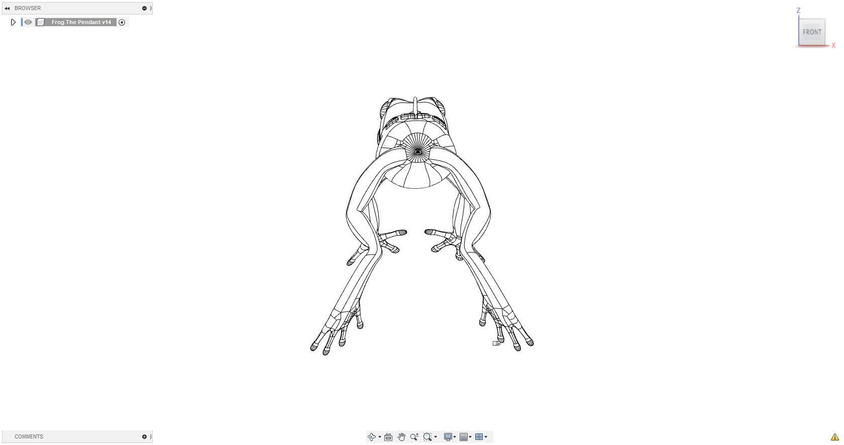 3DPS Frog Pendant 3D print model_20