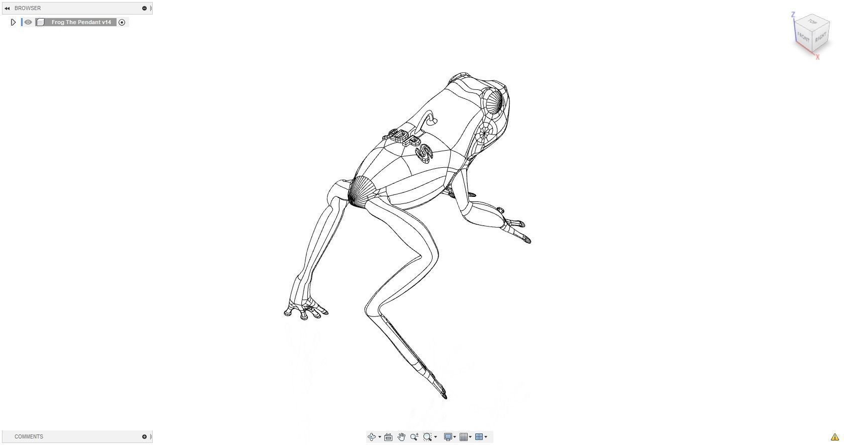 3DPS Frog Pendant 3D print model_5