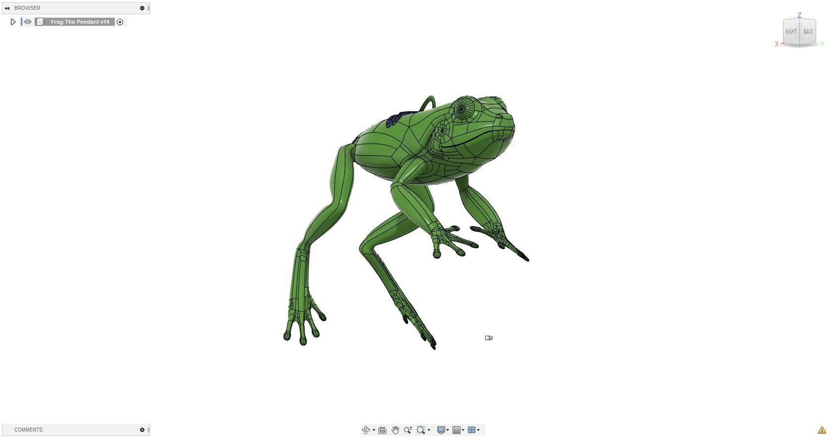 3DPS Frog Pendant 3D print model_10