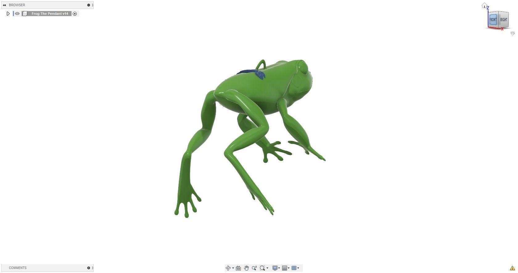 3DPS Frog Pendant 3D print model_15