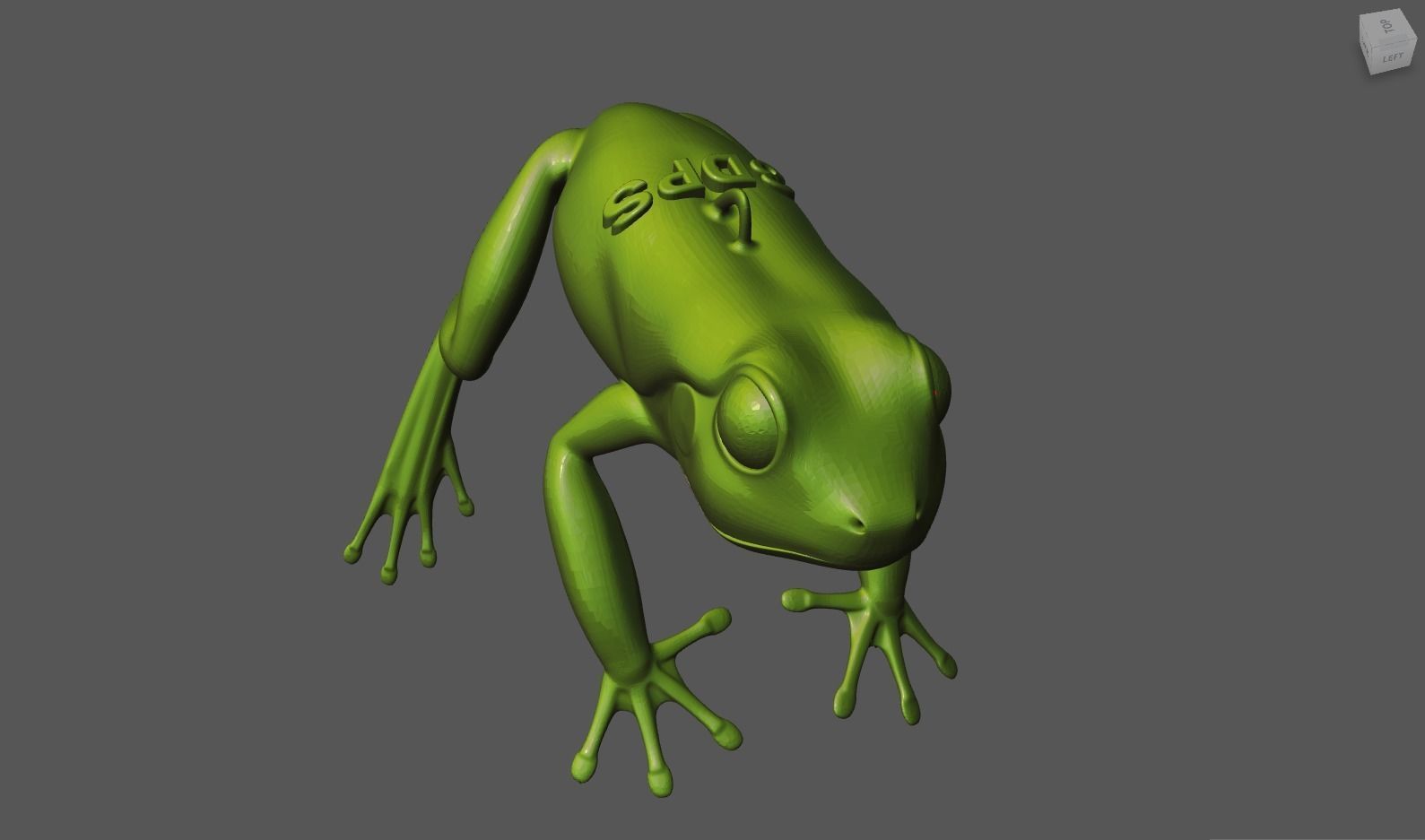 3DPS Frog Pendant 3D print model_2