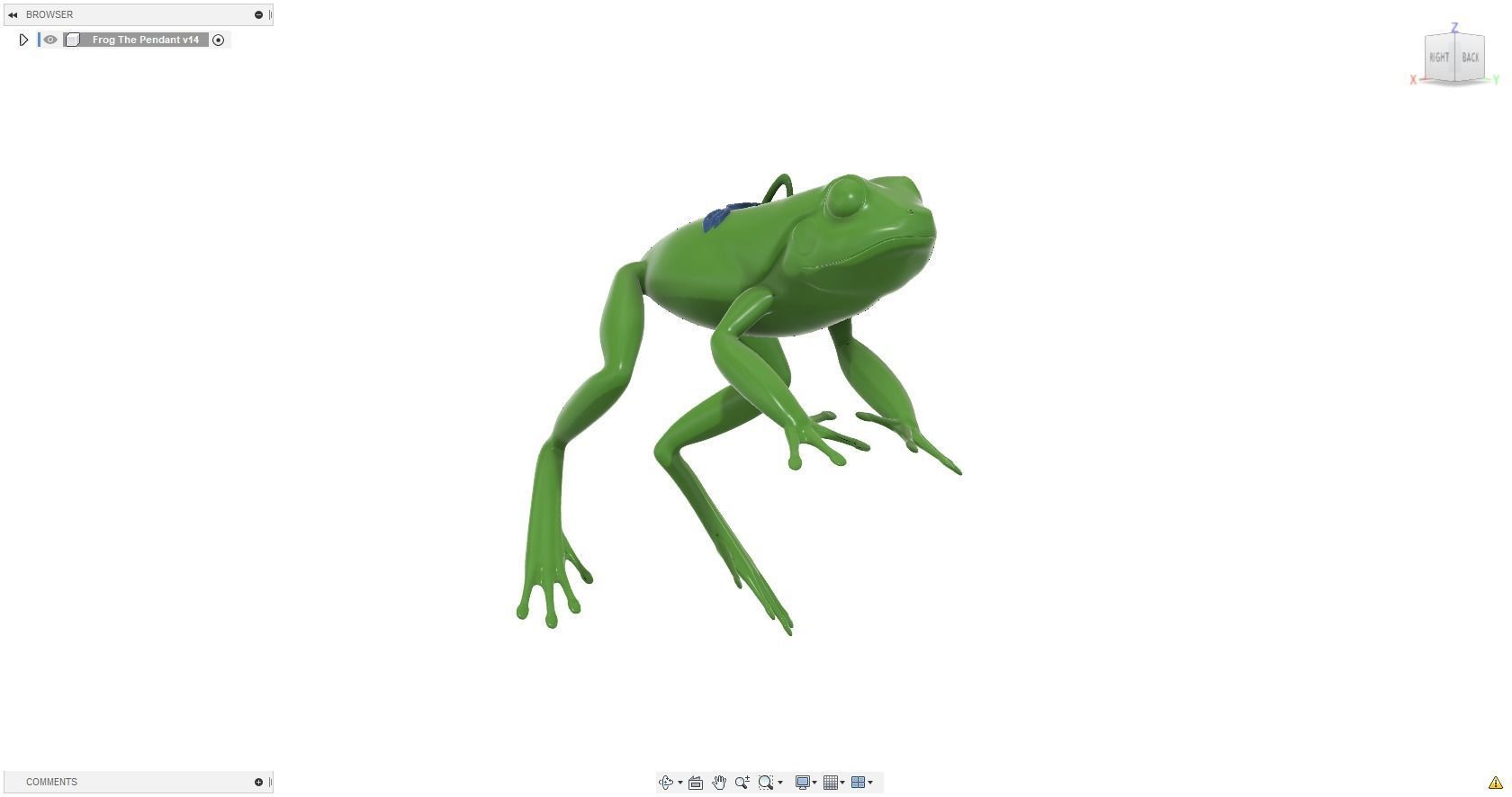 3DPS Frog Pendant 3D print model_9