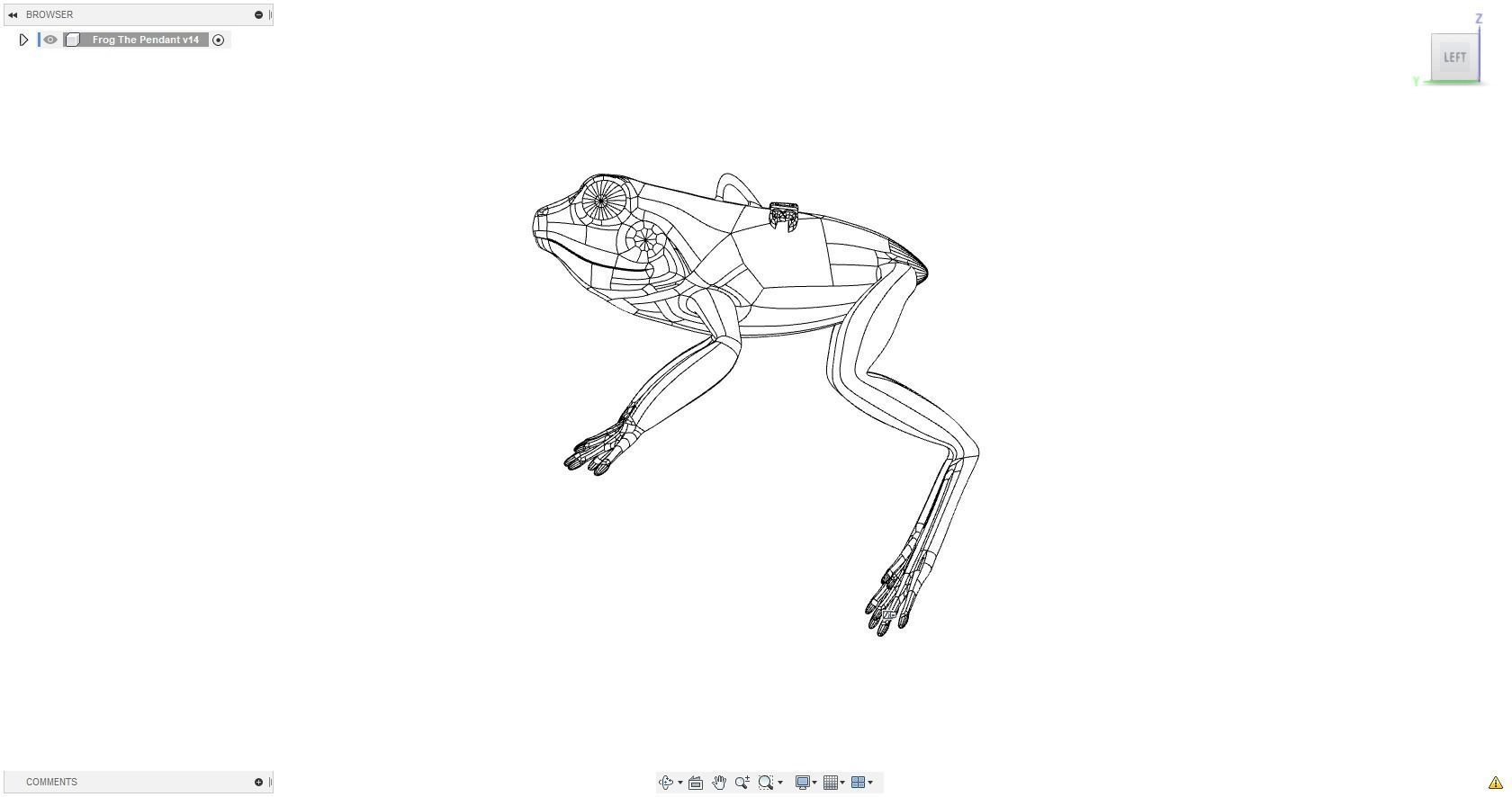 3DPS Frog Pendant 3D print model_26