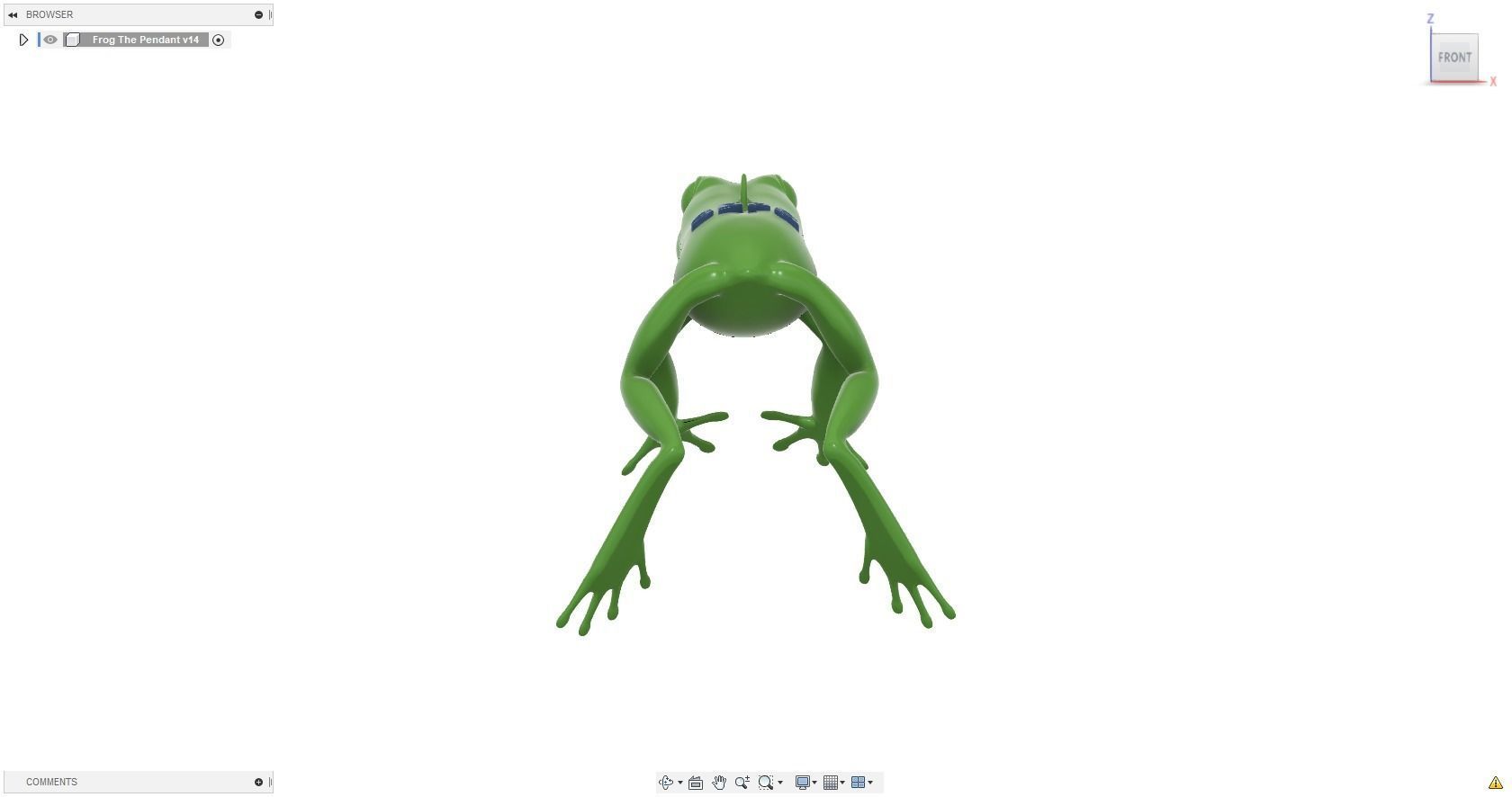 3DPS Frog Pendant 3D print model_18