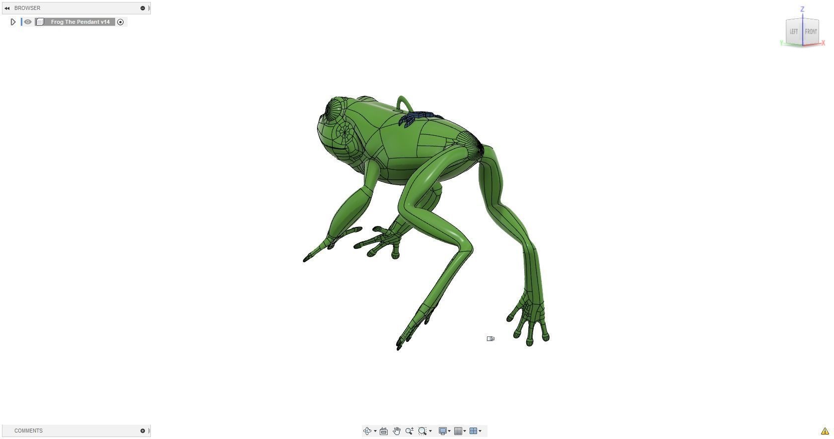 3DPS Frog Pendant 3D print model_22