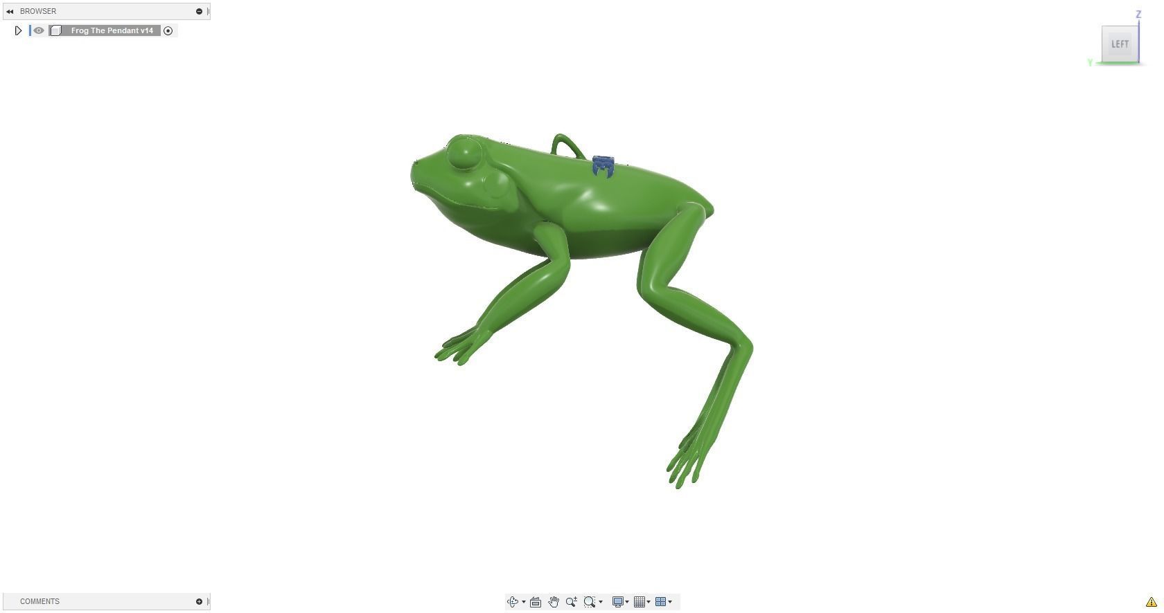 3DPS Frog Pendant 3D print model_24