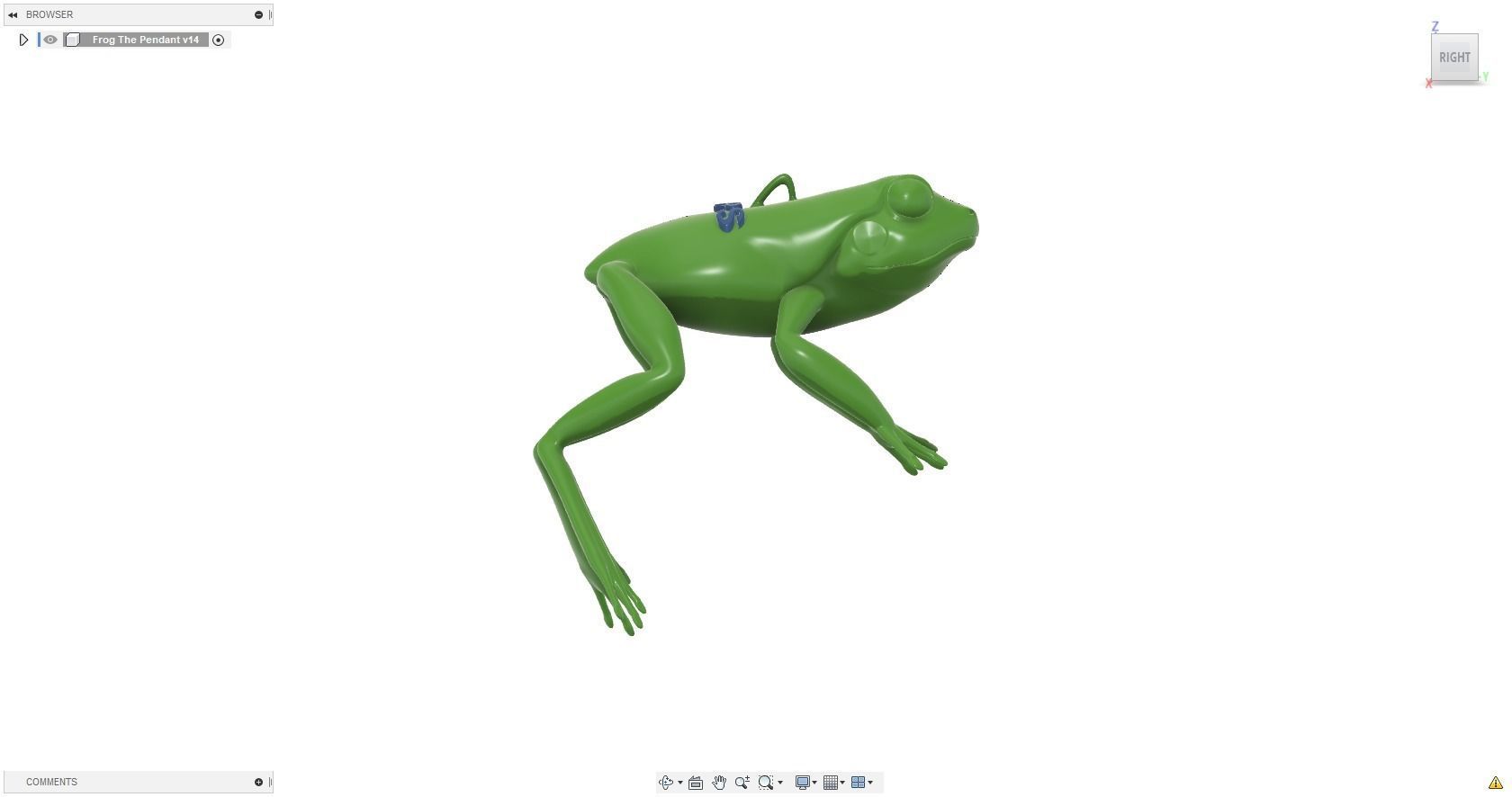 3DPS Frog Pendant 3D print model_12