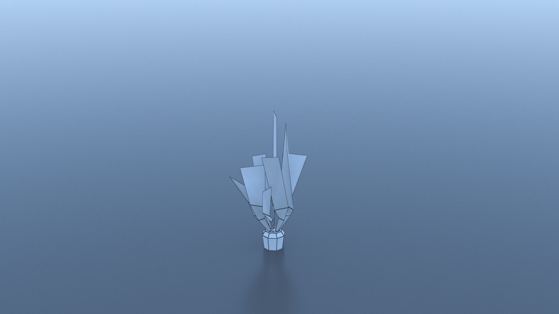 Carrot plant Free low-poly 3D model_7