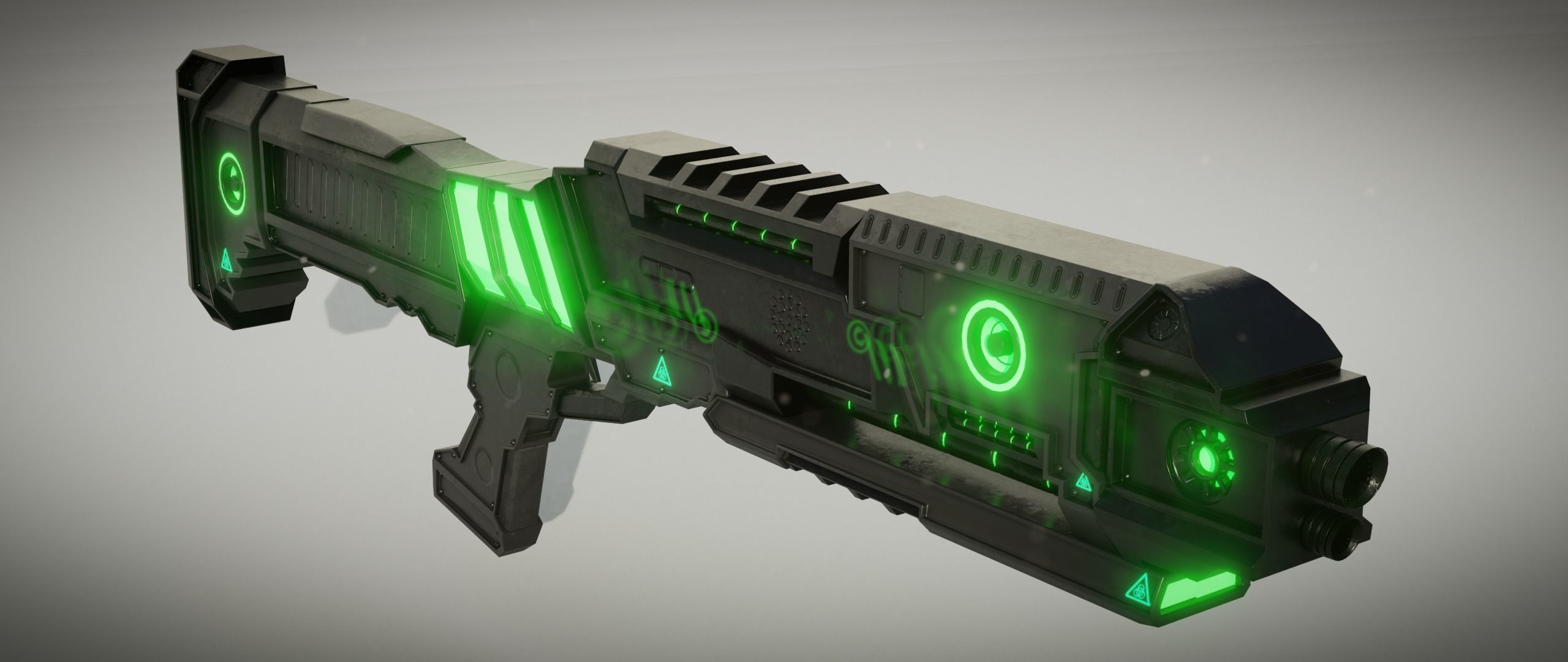 Sci fi Shotgun 3D model_6