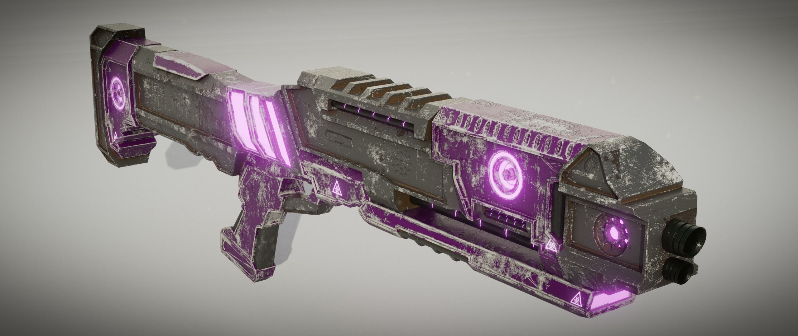 Sci fi Shotgun 3D model_8