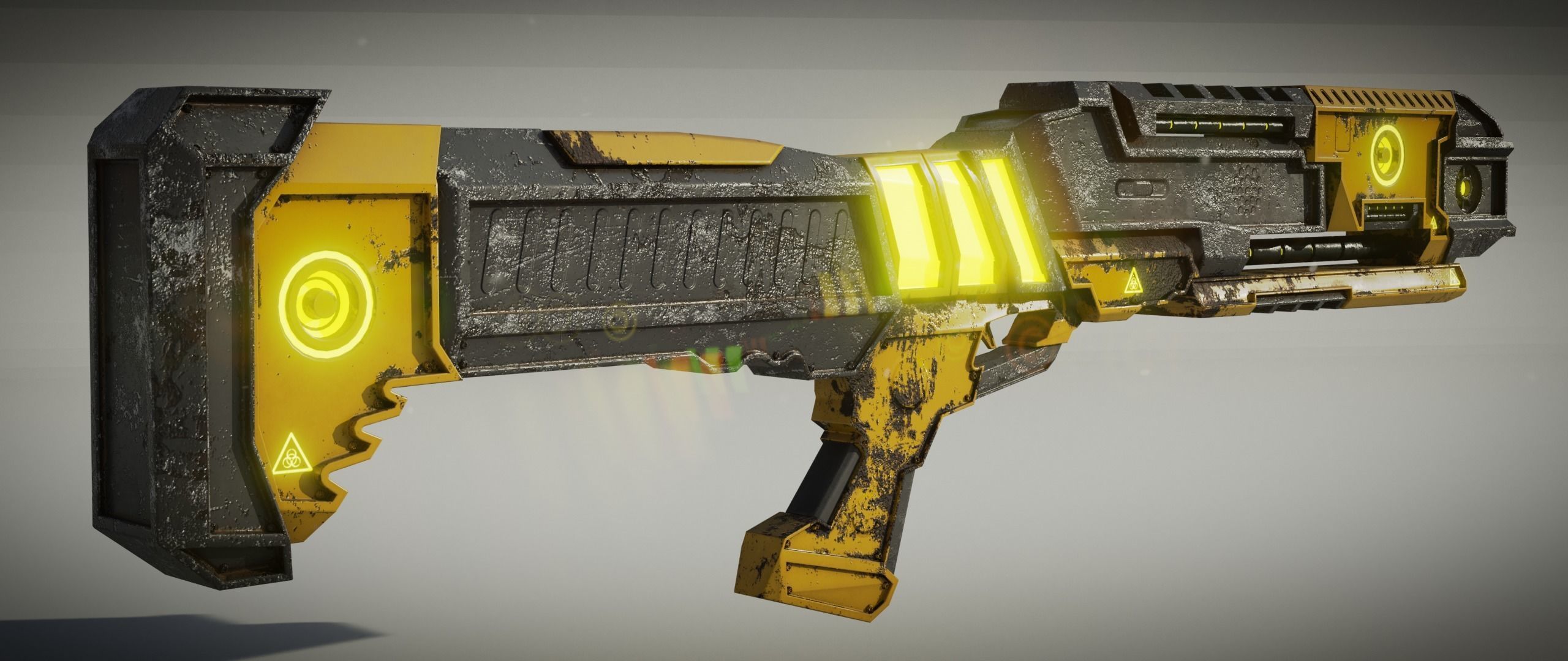 Sci fi Shotgun 3D model_15