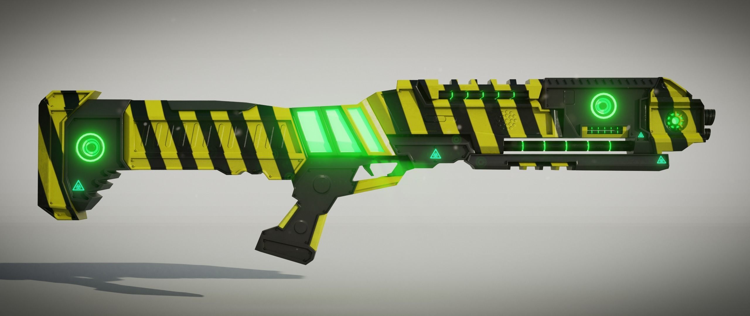 Sci fi Shotgun 3D model_4