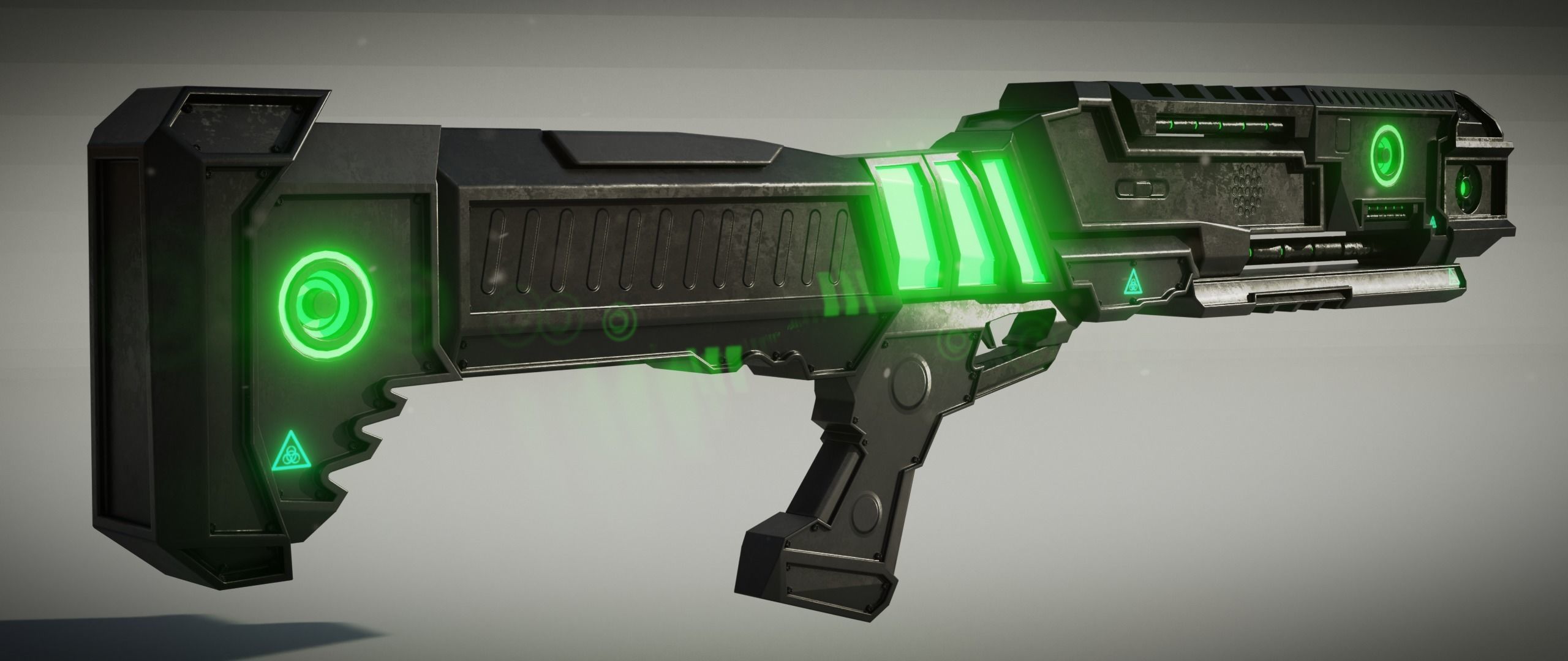 Sci fi Shotgun 3D model_12