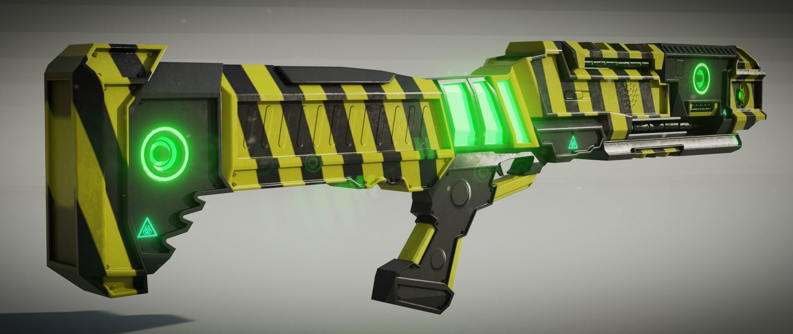 Sci fi Shotgun 3D model_16