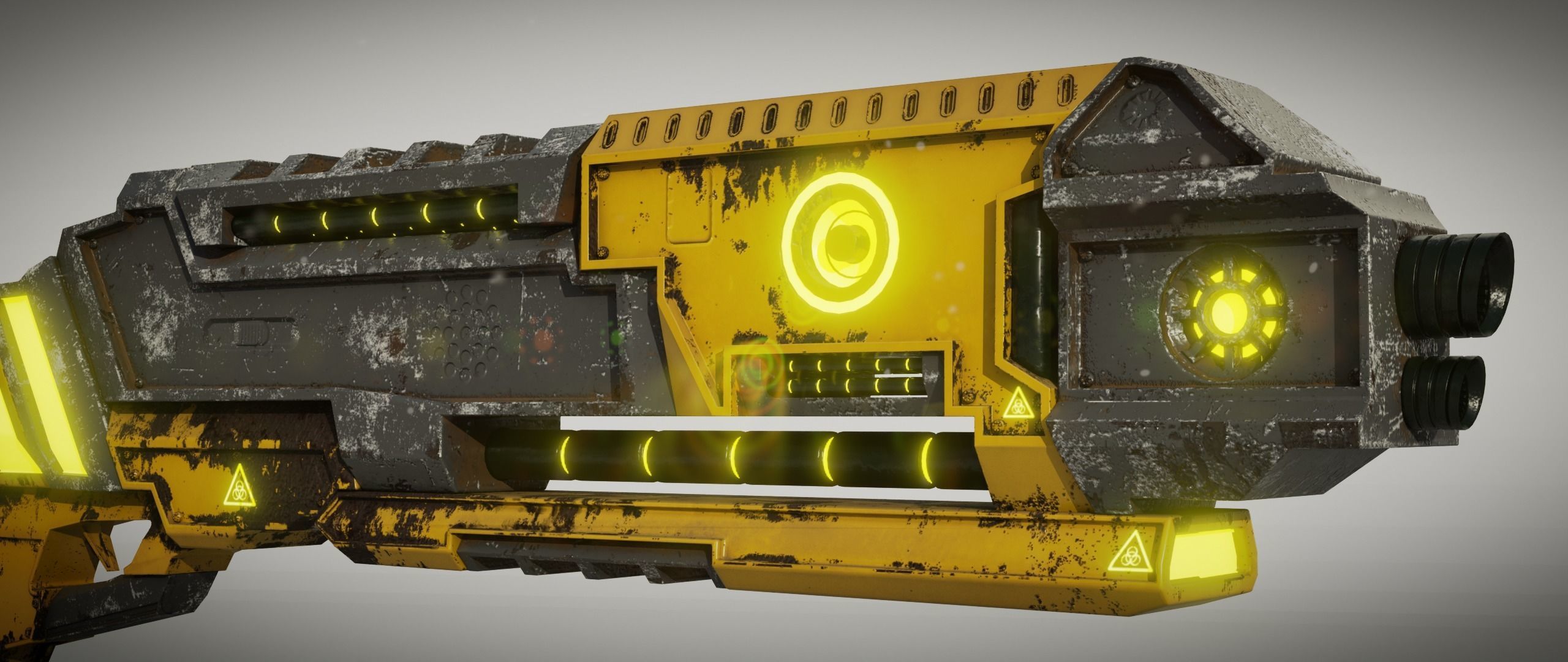 Sci fi Shotgun 3D model_21