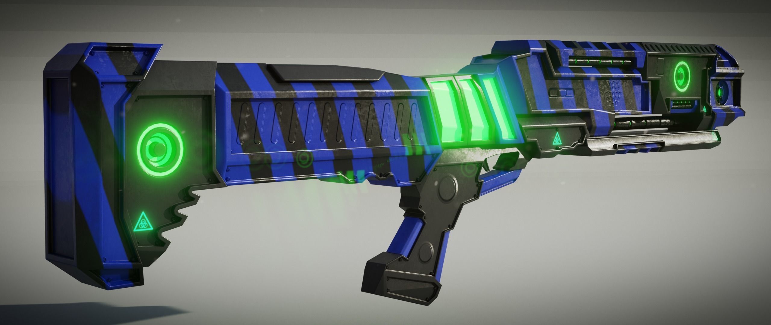 Sci fi Shotgun 3D model_13
