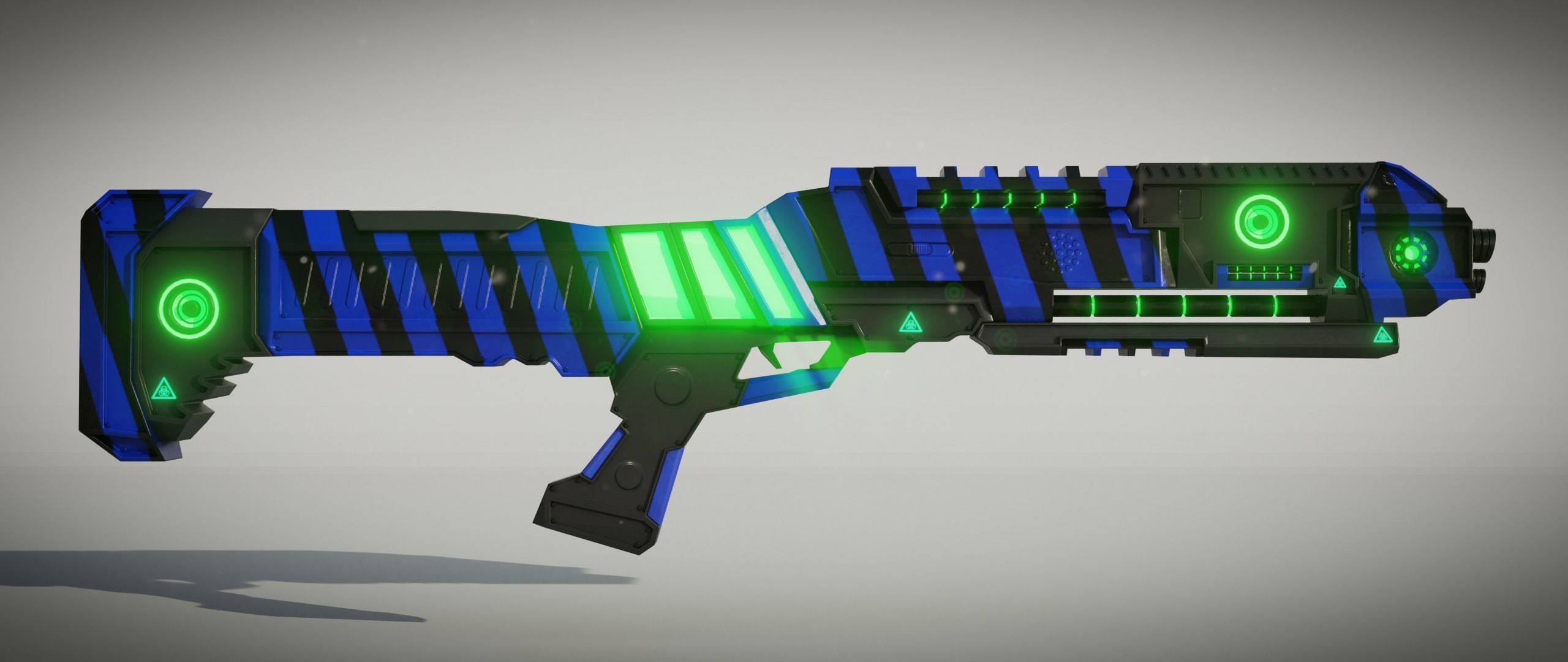 Sci fi Shotgun 3D model_1