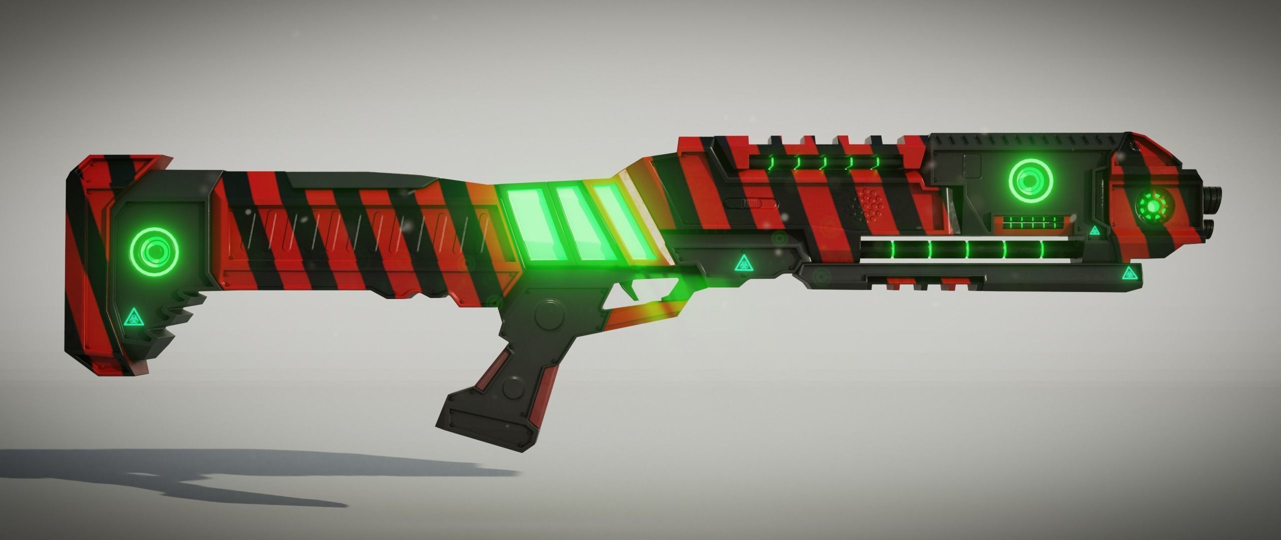 Sci fi Shotgun 3D model_5