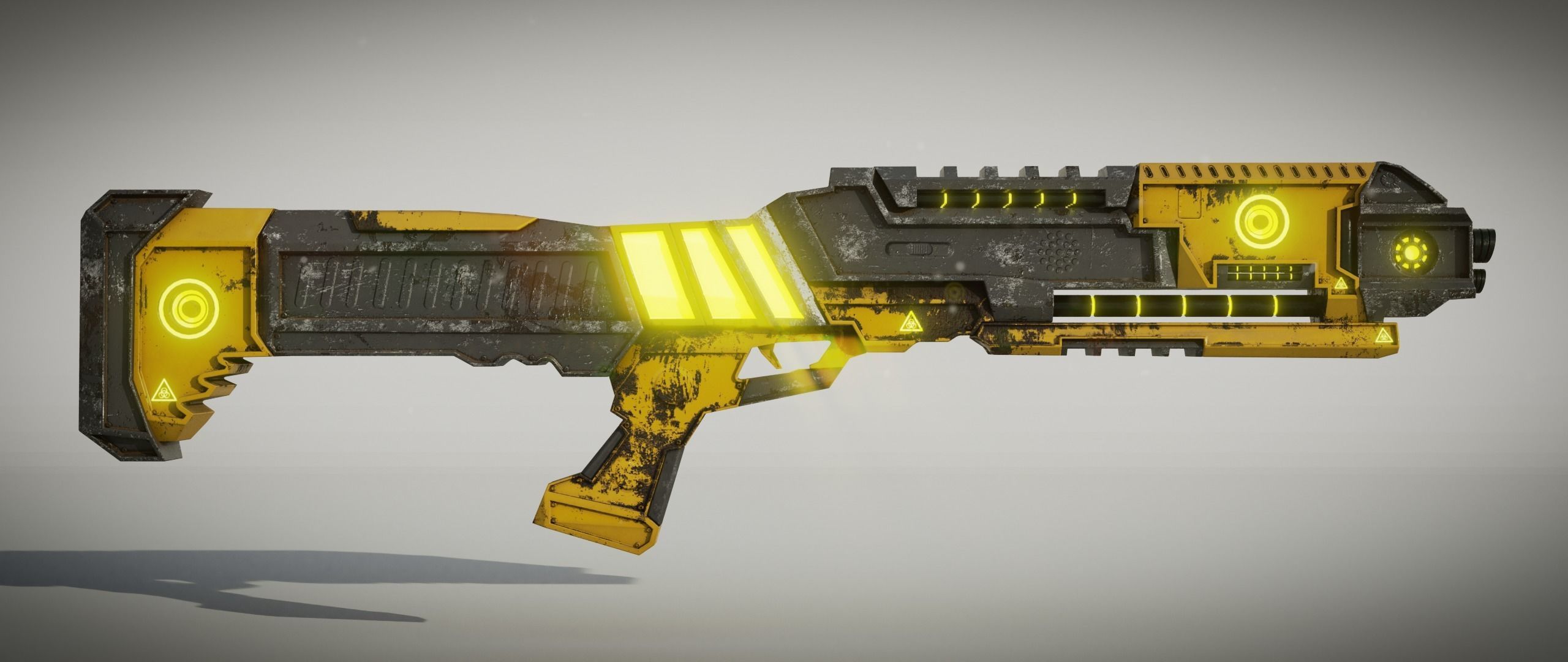 Sci fi Shotgun 3D model_3