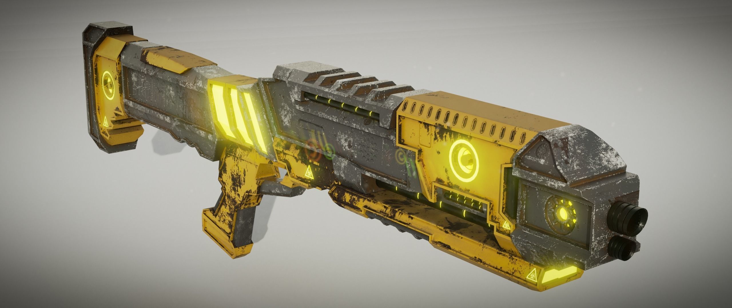 Sci fi Shotgun 3D model_9