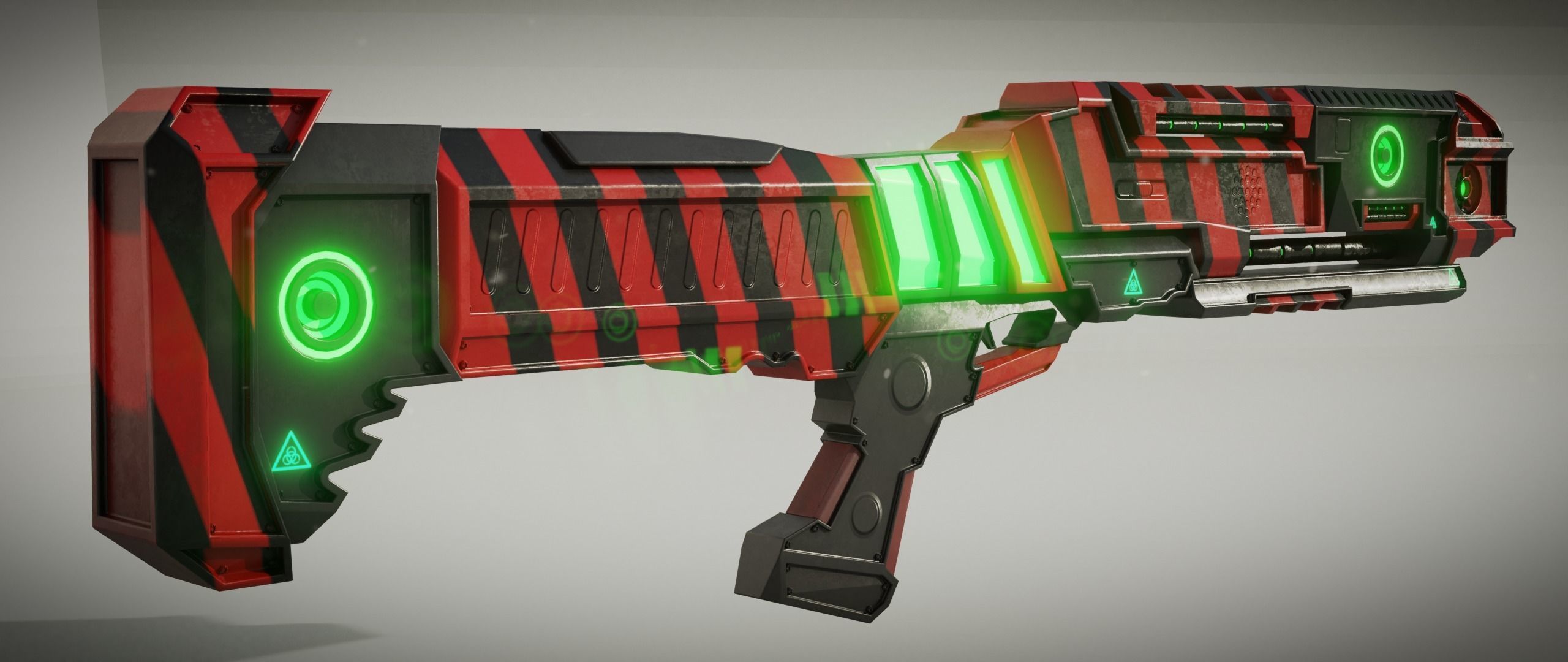 Sci fi Shotgun 3D model_17