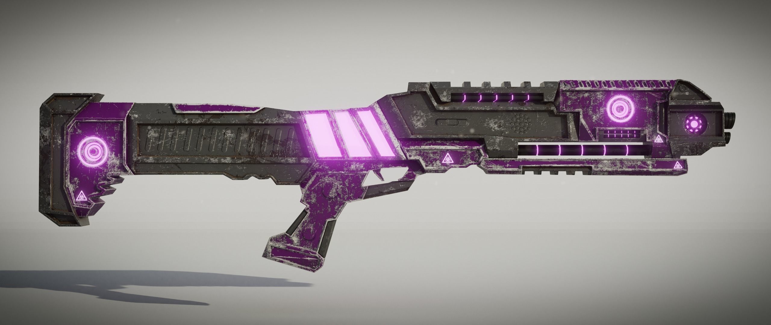 Sci fi Shotgun 3D model_2