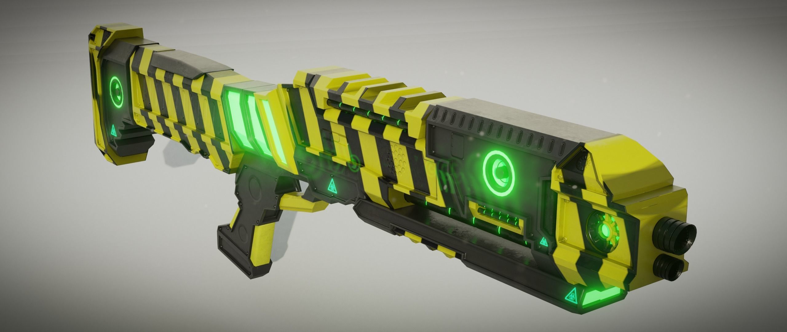 Sci fi Shotgun 3D model_10