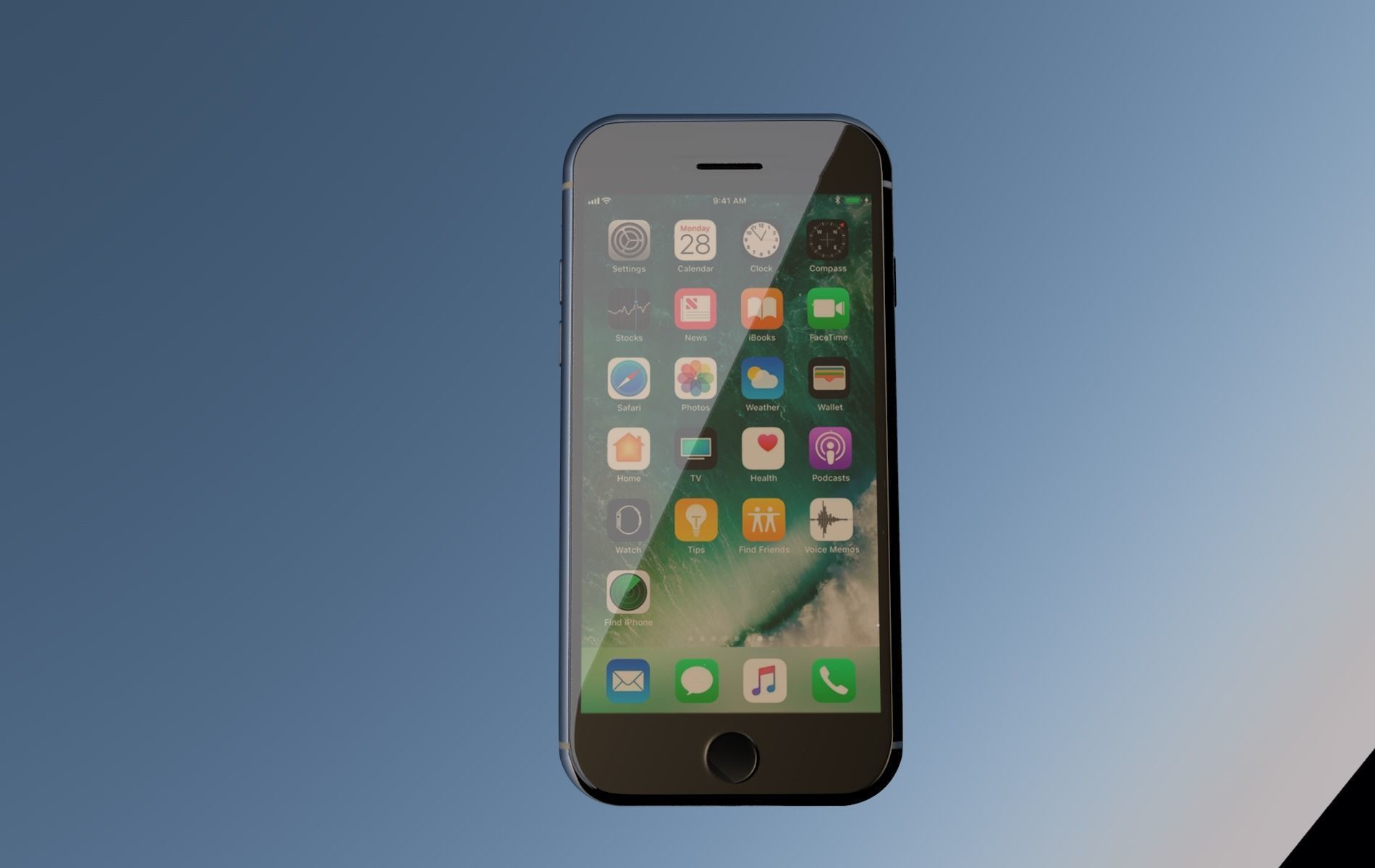 iPhone 9  Low-poly 3D model_3