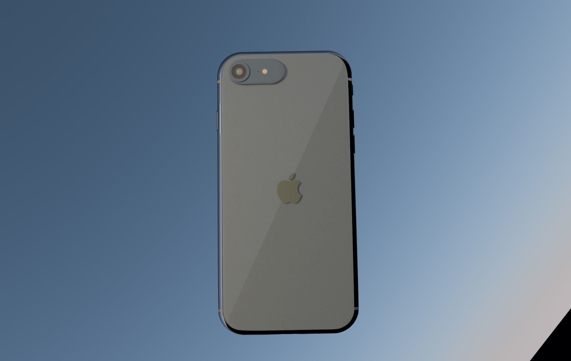 iPhone 9  Low-poly 3D model_1