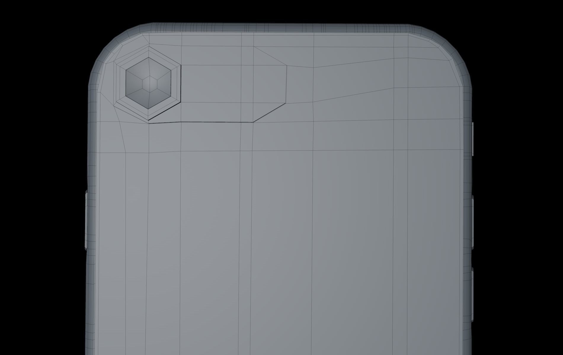 iPhone 9  Low-poly 3D model_5