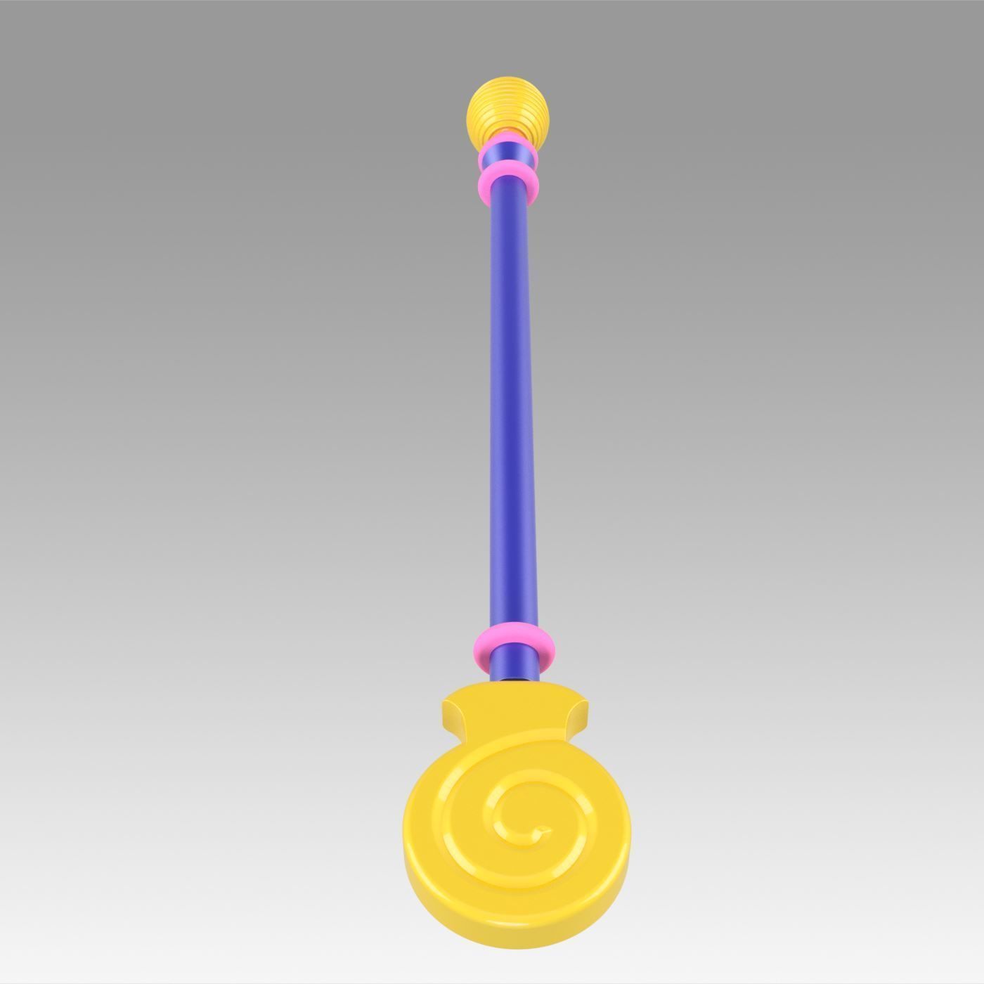 Yu Gi Oh 33 Yugioh Dark Magician Girl Staves Cosplay Weapon Prop 3D print model_5