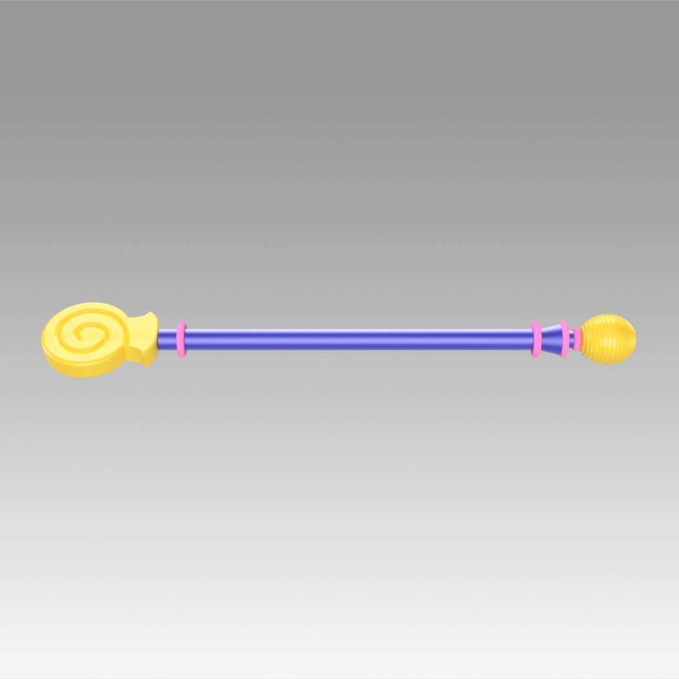 Yu Gi Oh 33 Yugioh Dark Magician Girl Staves Cosplay Weapon Prop 3D print model_7