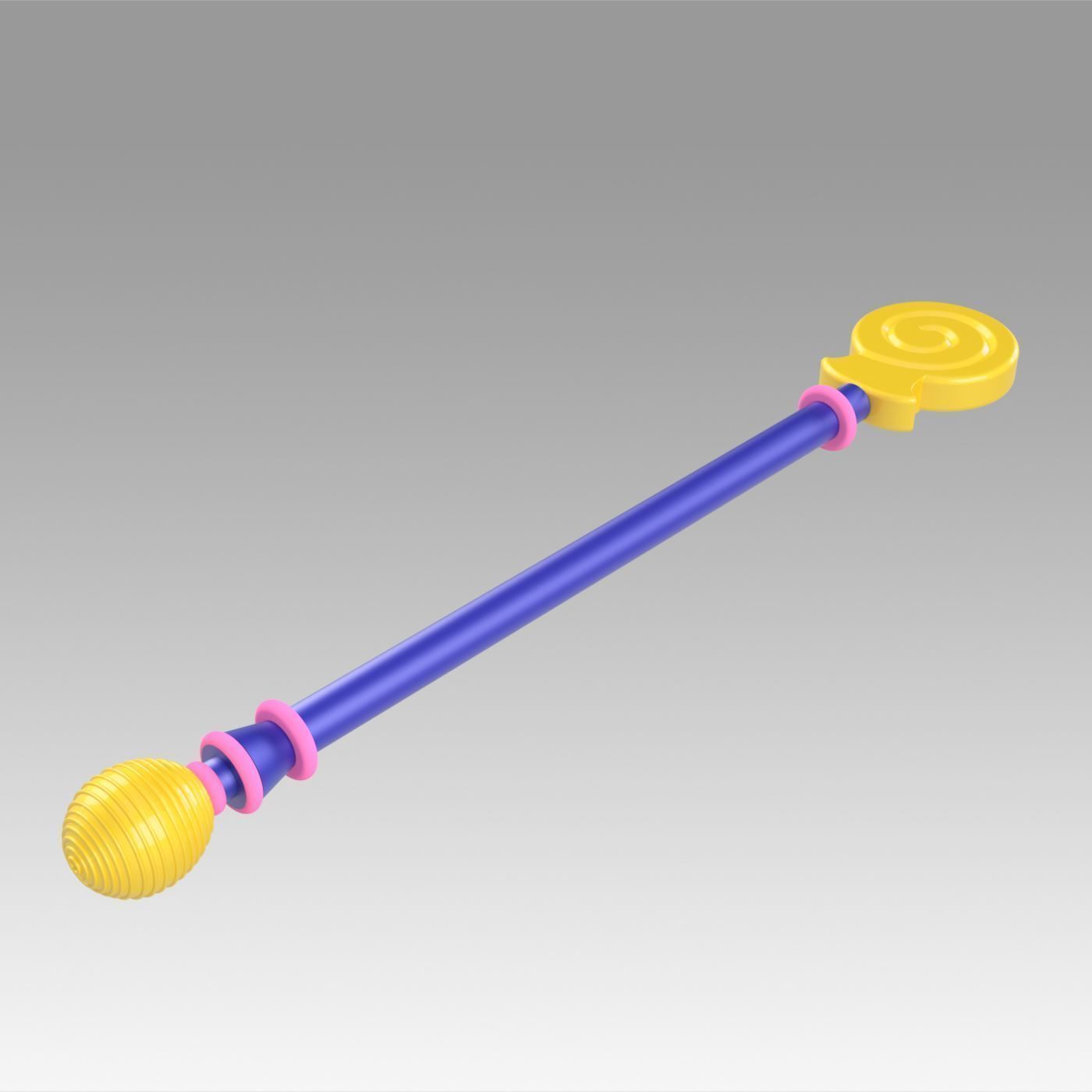 Yu Gi Oh 33 Yugioh Dark Magician Girl Staves Cosplay Weapon Prop 3D print model_2