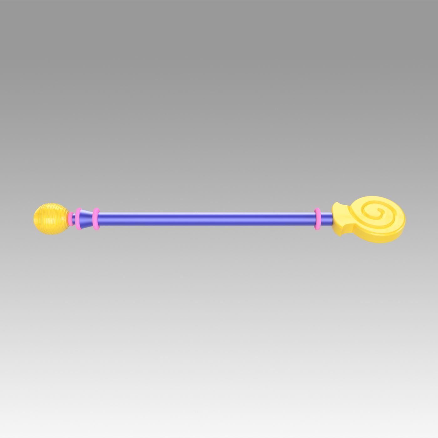 Yu Gi Oh 33 Yugioh Dark Magician Girl Staves Cosplay Weapon Prop 3D print model_3