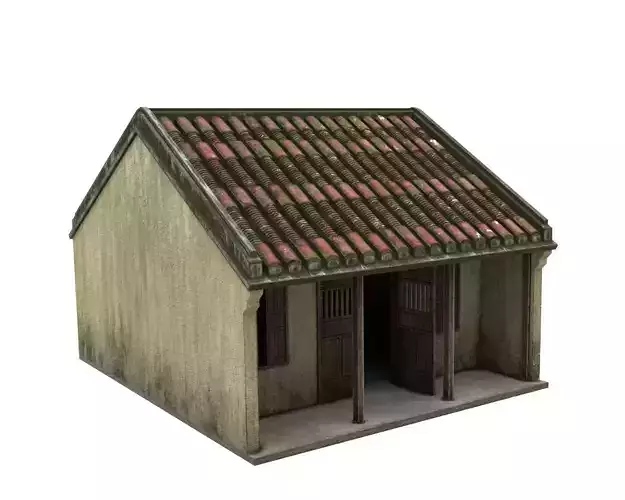 Hoi An Ancient House Model Free low-poly 3D model