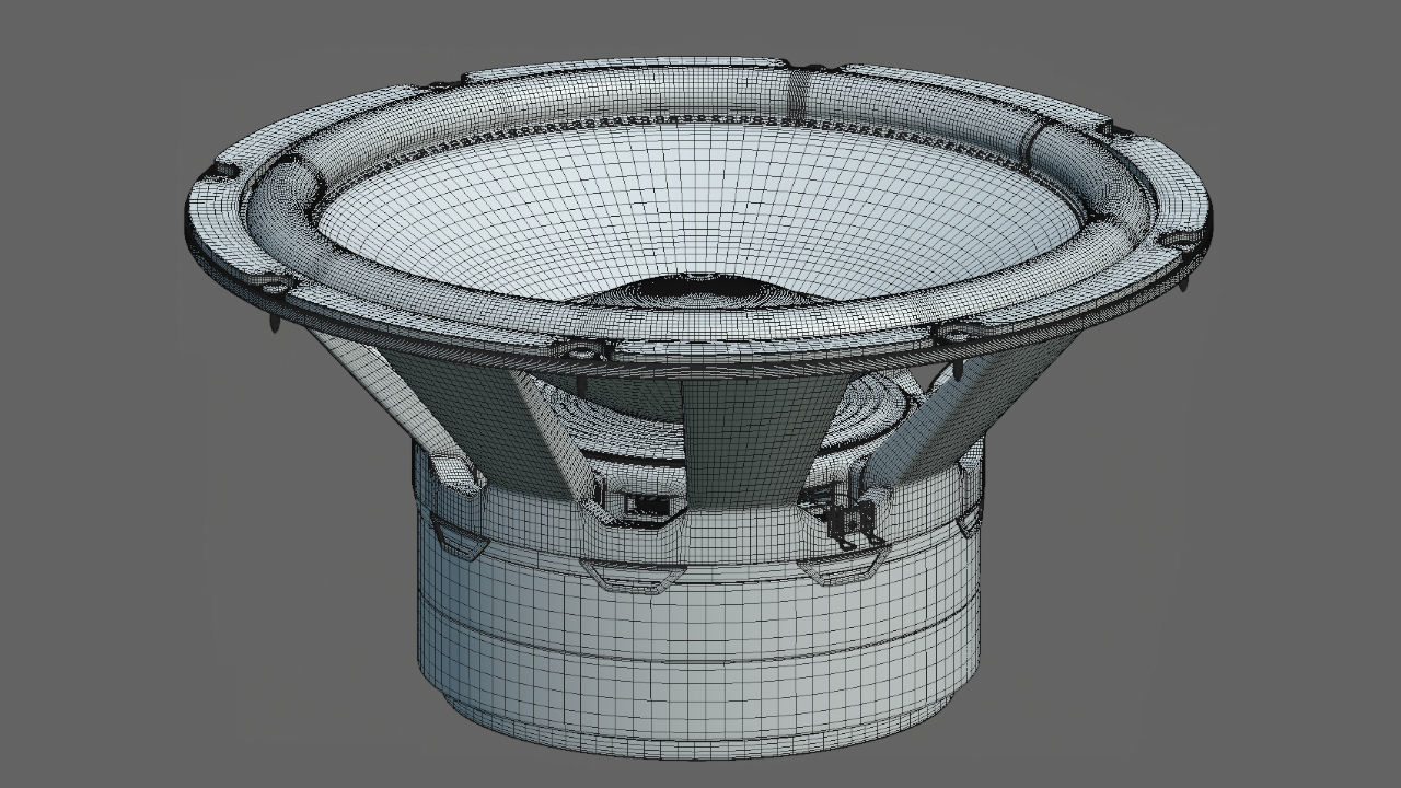 Subwoofer speaker 3D model_4