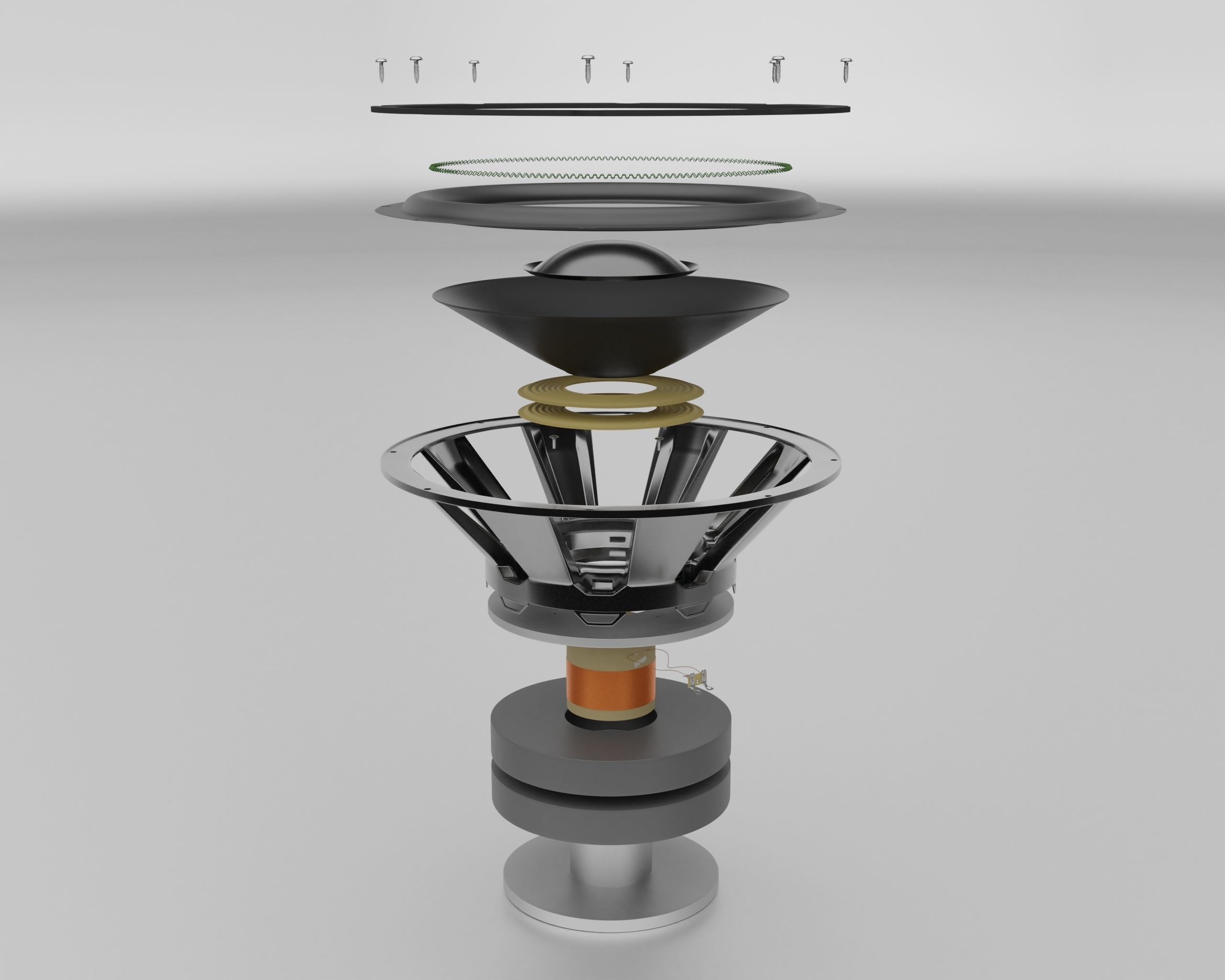 Subwoofer speaker 3D model_3