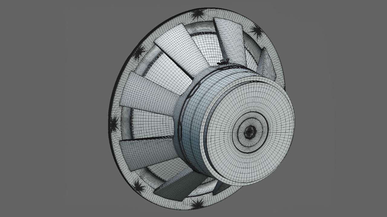 Subwoofer speaker 3D model_5